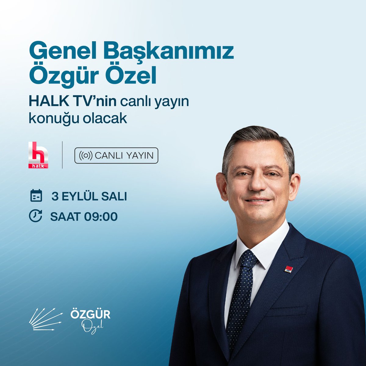 Cumhuriyet Halk Partisi Genel Başkanı Özgür Özel, 