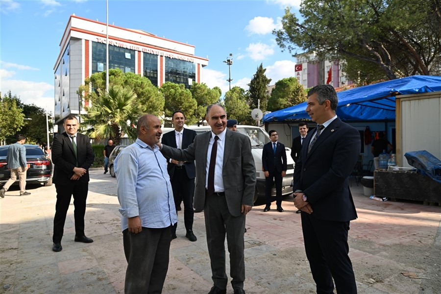Vali Vahdettin Özkan, İlçelerde İncelemelerde Bulundu
