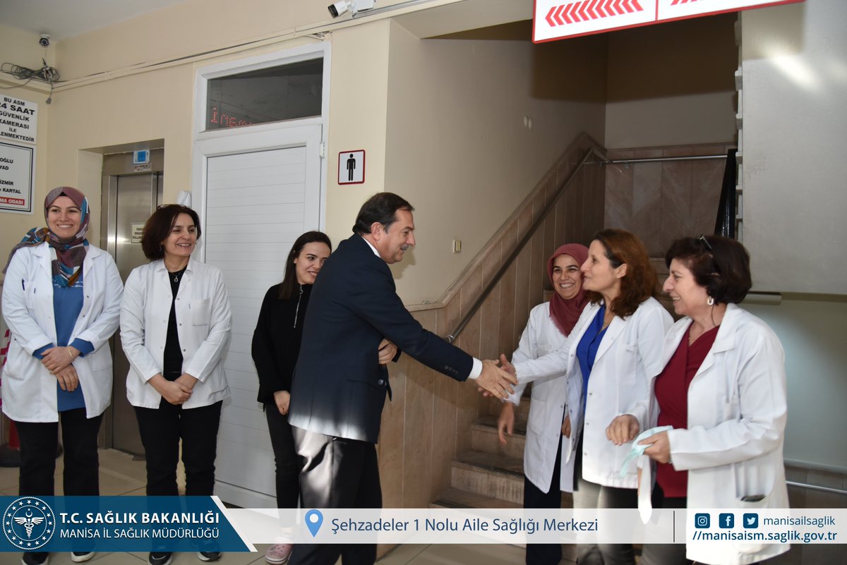 Manisa İl Sağlık Müdürü Şehzadeler 1 Nolu Aile Sağlığı Merkezini Ziyaret Etti