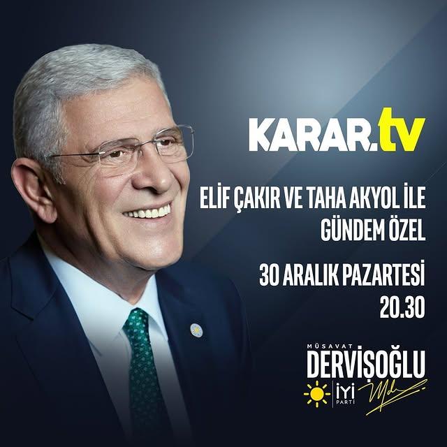 İyi Parti İzmir Milletvekili Müsavat Dervişoğlu, 