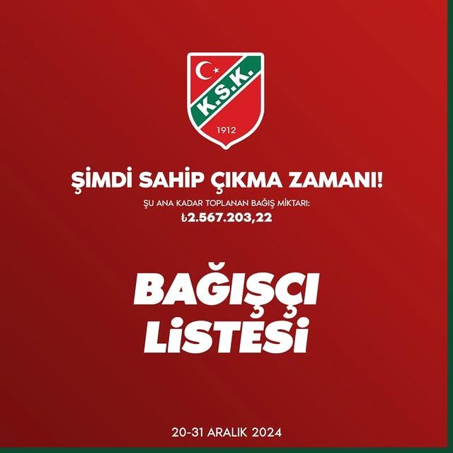 Karşıyaka Spor Kulübü Bağış Kampanyası Başlattı
