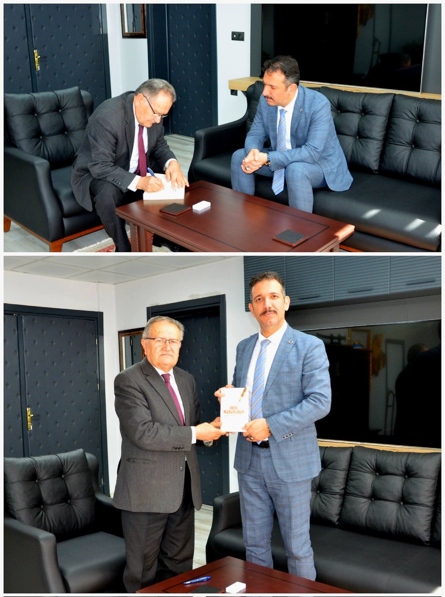 Emekli Manisa Lisesi Müdürü Kadir KESKİN, Yeni İl Müdürü Mehmet UĞURELLİ'yi Ziyaret Etti