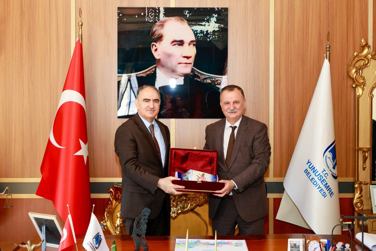 Yunusemre Belediye Başkanı Semih Balaban, Manisa Valisi Vahdettin Özkan'ı Makamında Ağırladı